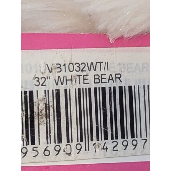 32" White Red Stuffed Teddy Bear Heart I Love You Light Up Valentine's Day Gift - Picture 3 of 3